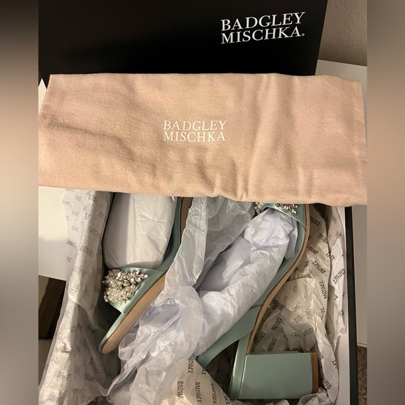 Badgley Mischka Clara Embellished Strap Evening Shoe - Picture 4 of 5